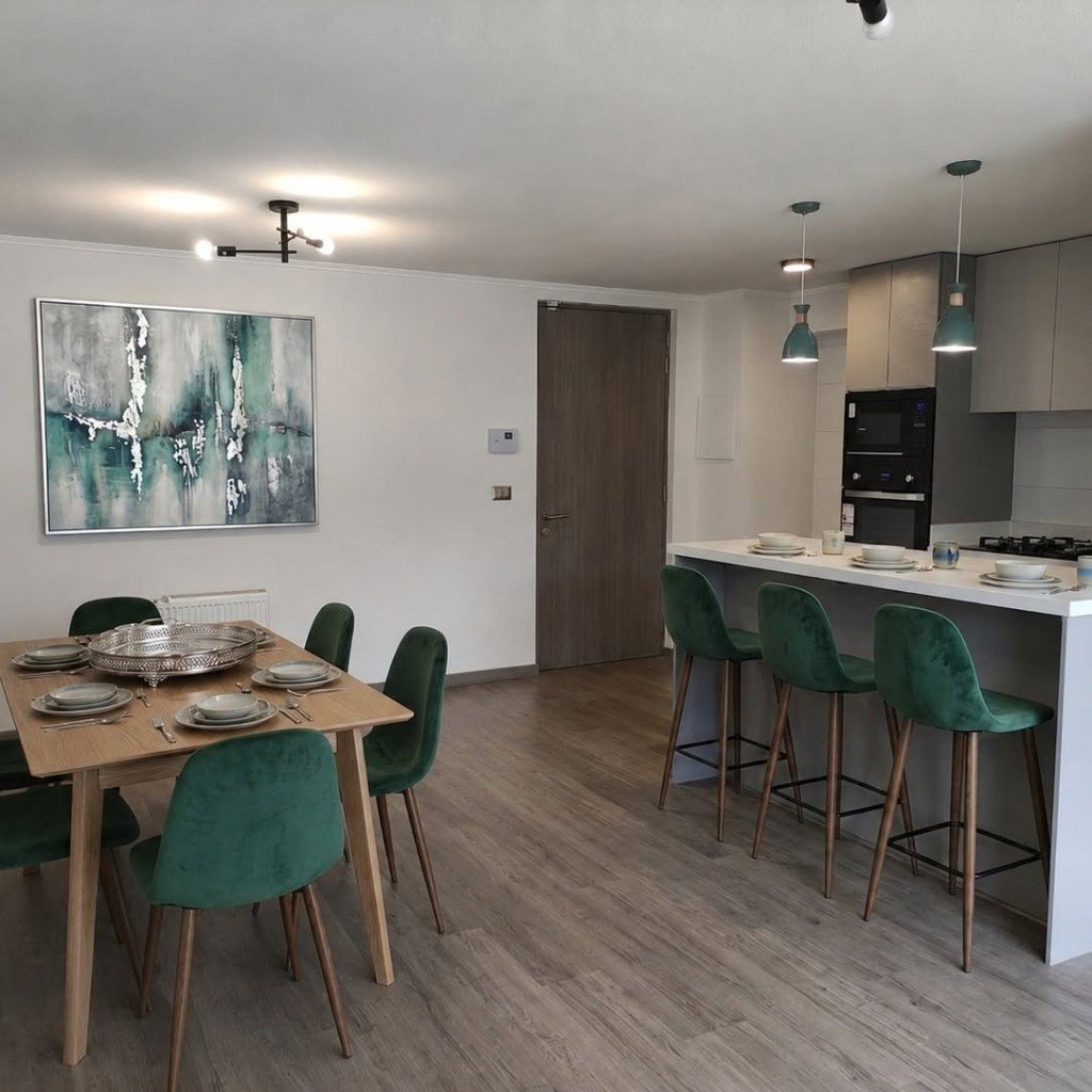 Comedor del departamento en Condominio Terralta