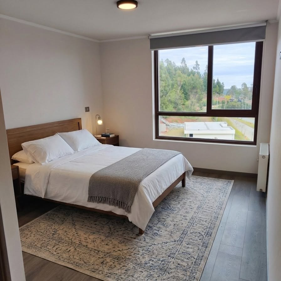 Dormitorio del departamento en Condominio Terralta